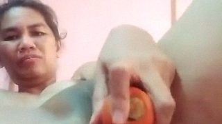 Indian Carrot Dildo Masturbation Sex